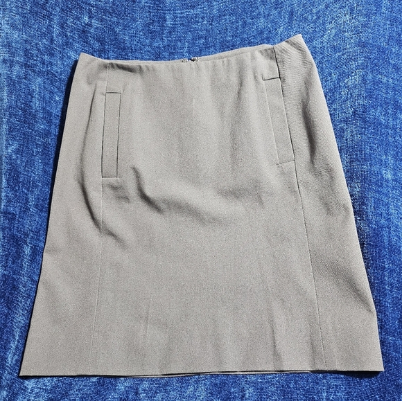 NEW Peace of Cloth Taupe Pencil Skirt Small - Picture 3 of 9